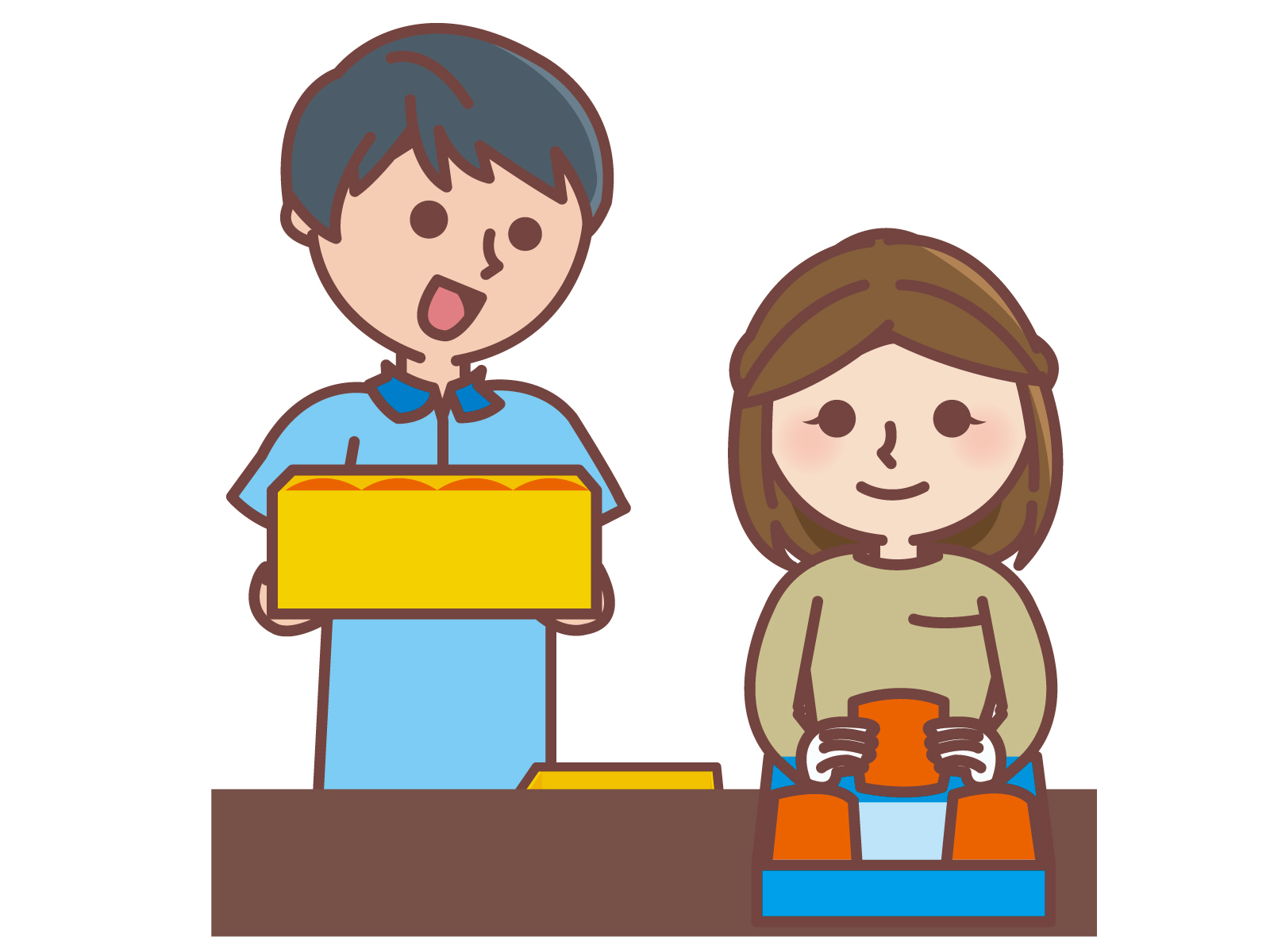 就労継続支援B型事業所で作業する利用者