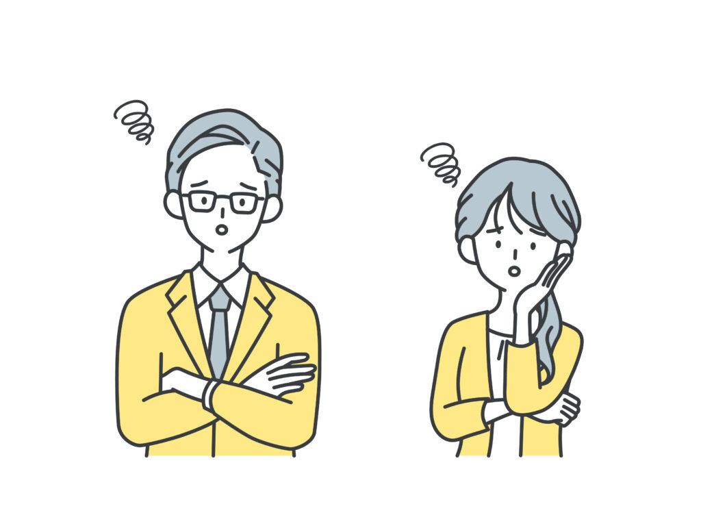 就労継続支援b型事業所悩む男性と女性